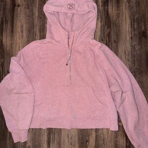 LuluLemon Purple Cropped Scuba Hoodie